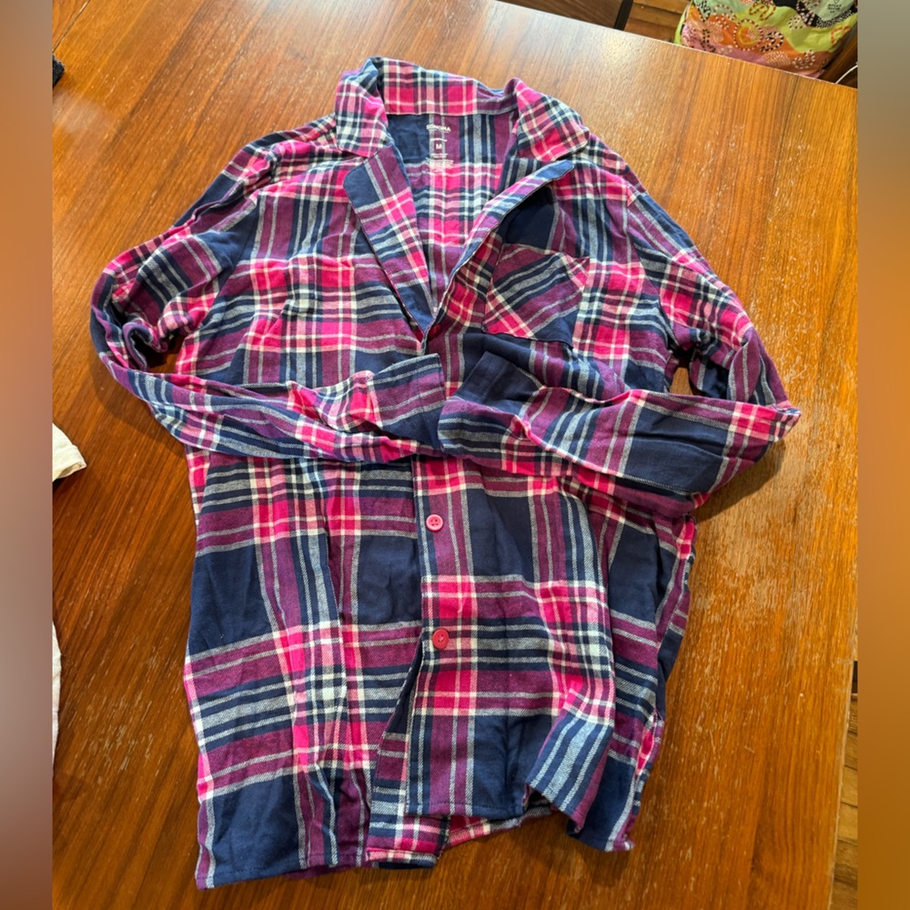 Pink purple flannel